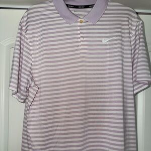 Nike Men's Lavender Striped Polo